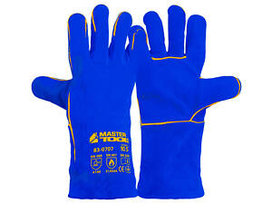 Перчатка Mastertool крага замшевая 14' x 350мм синяя (83-0707)