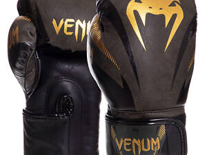 Боксерські рукавички VENUM IMPACT VN03284-230 16 Хакі-золоті.