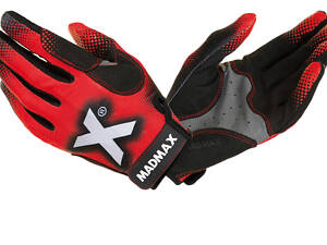 Рукавички для фітнесу та важкої атлетики MadMax MXG-101 X Gloves Black/Grey/Red XL