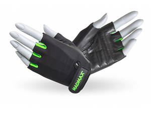 Перчатки для фитнеса и тяжелой атлетики MadMax MFG-251 Rainbow Green XS