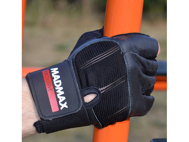 Рукавички для фітнесу MadMax MFG-269 Professional Exclusive Black S - Фото 5