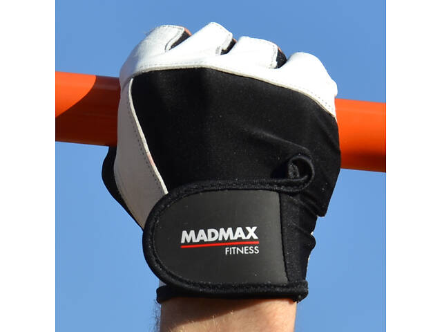 Рукавички для фітнесу MadMax MFG-444 Fitness White XL - Фото 9