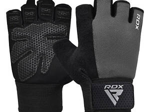 Перчатки для фитнеса RDX W1 Half (Gray ) Plus M
