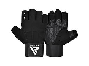 Перчатки для фитнеса RDX W3 BLACK WITH EVA PADDING-L
