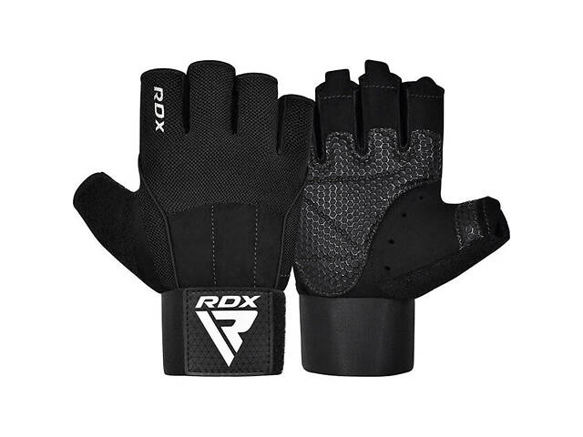 Перчатки для фитнеса RDX W3 BLACK WITH EVA PADDING-L - Фото NaN