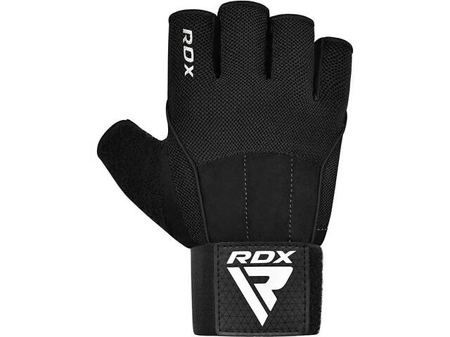 Перчатки для фитнеса RDX W3 BLACK WITH EVA PADDING-L - Фото 2