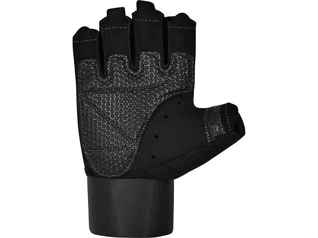 Перчатки для фитнеса RDX W3 BLACK WITH EVA PADDING-L - Фото 3