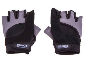 Рукавички для фітнесу Ronex NapForwayNeopren L чорно-сірий