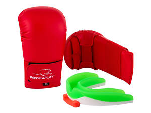 Перчатки для карате PowerPlay 3027 Красные L