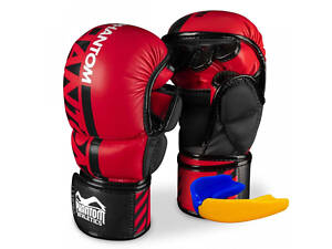 Перчатки для ММА Phantom APEX Red L/XL (капа в комплекте)
