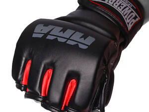 Перчатки для MMA PowerPlay 3053 черно-красные S/M
