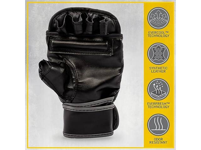 Рукавиці MMA Everlast WRIST WRAP HB GL Чорний L/XL (883341-70-8) - Фото 6