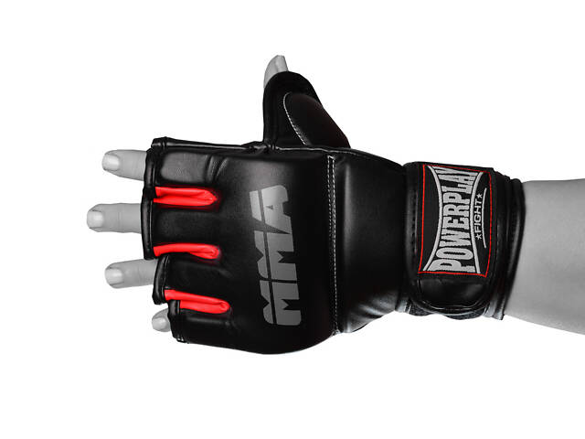 Перчатки MMA PowerPlay 3053 Черно-Красные S/M - Фото 5