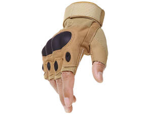 Перчатки тактические Primo Tactical беспалые, размер L - Sand