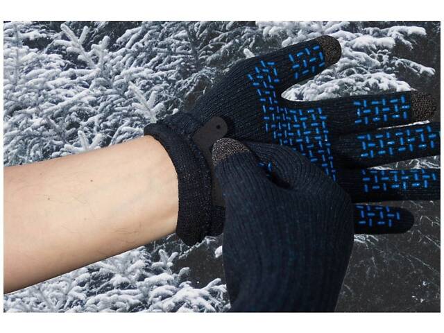 Перчатки водонепроницаемые Dexshell ThermFit 3.0 Gloves Dark Blue L (1047-DG12402HTB-L) - Фото 3