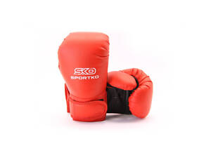 Перчатки боксерские детские 6 OZ Sportko 6-8 лет цвет красный