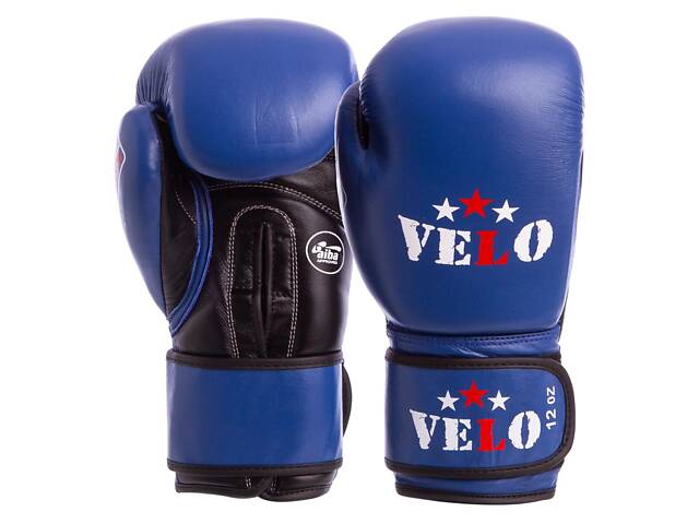 Рукавиці боксерські VELO AIBA 2081 10 Сині - Фото 1