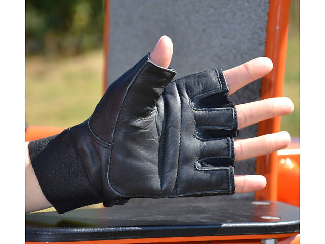 Рукавички для фітнесу MadMax MFG-248 Clasic Exclusive Black L - Фото 3