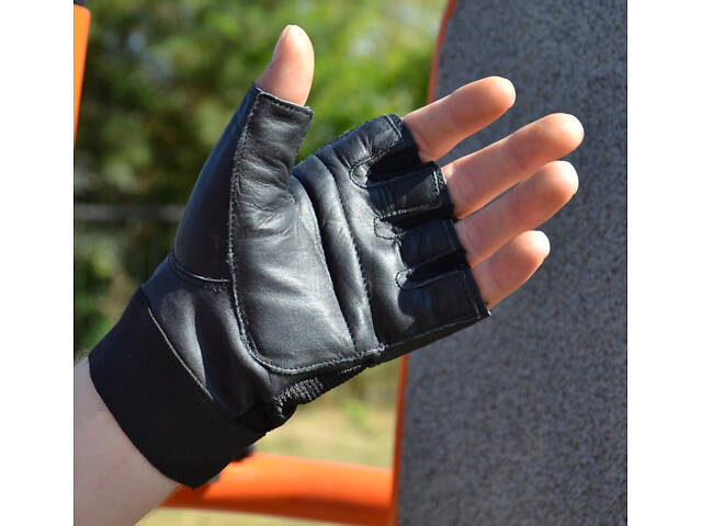 Рукавички для фітнесу MadMax MFG-248 Clasic Exclusive Black L - Фото 6