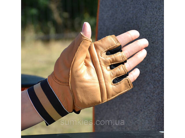 Рукавички для фітнесу MadMax MFG-248 Clasic Brown XL - Фото 3