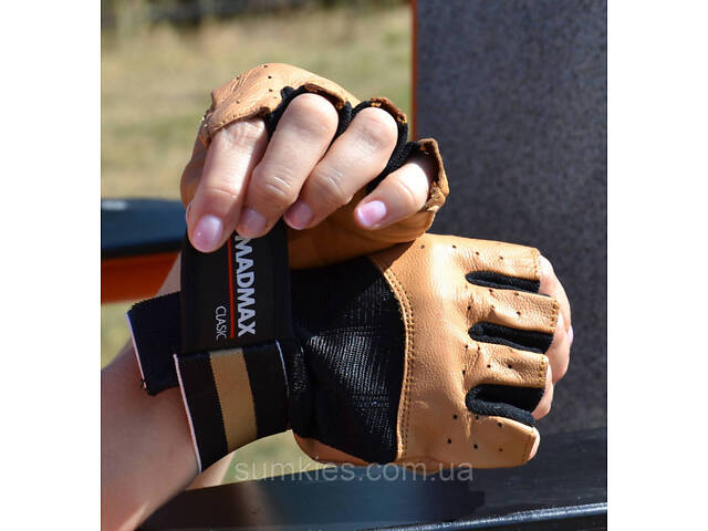 Рукавички для фітнесу MadMax MFG-248 Clasic Brown XL - Фото 6