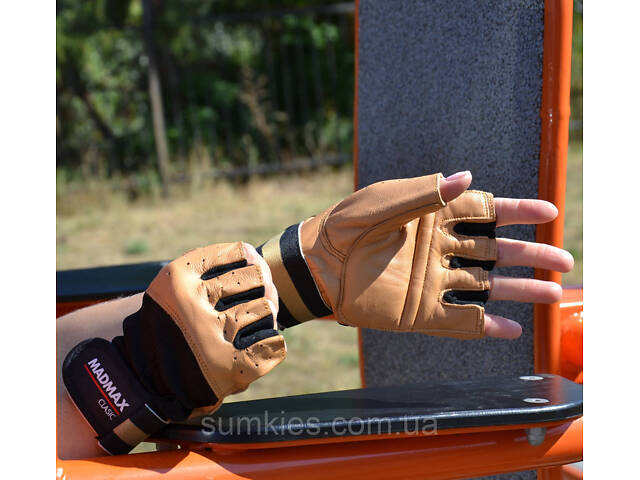 Рукавички для фітнесу MadMax MFG-248 Clasic Brown XL - Фото 7