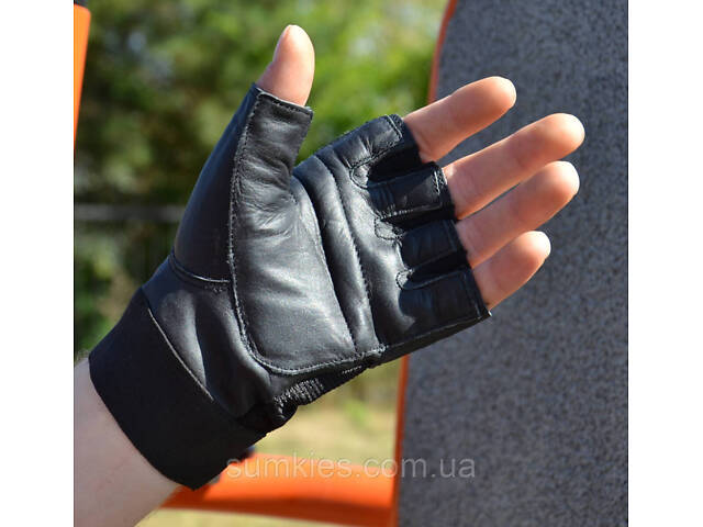 Рукавички для фітнесу MadMax MFG-248 Clasic Exclusive Black M - Фото 6