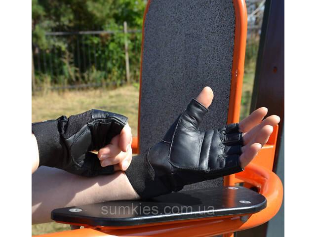 Рукавички для фітнесу MadMax MFG-248 Clasic Exclusive Black M - Фото 7