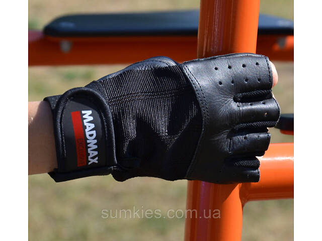 Рукавички для фітнесу MadMax MFG-248 Clasic Exclusive Black M - Фото 9