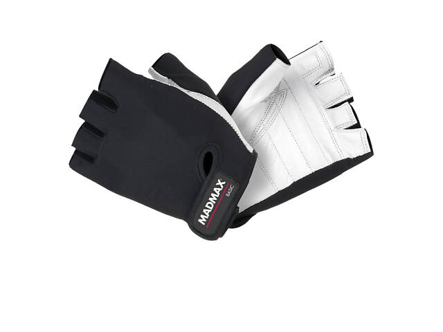 Рукавички для фітнесу MadMax MFG-250 Basic Whihe XL - Фото 1
