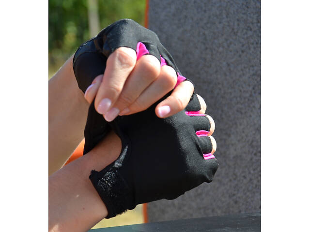 Рукавички для фітнесу MadMax MFG-251 Rainbow Pink XS - Фото 10