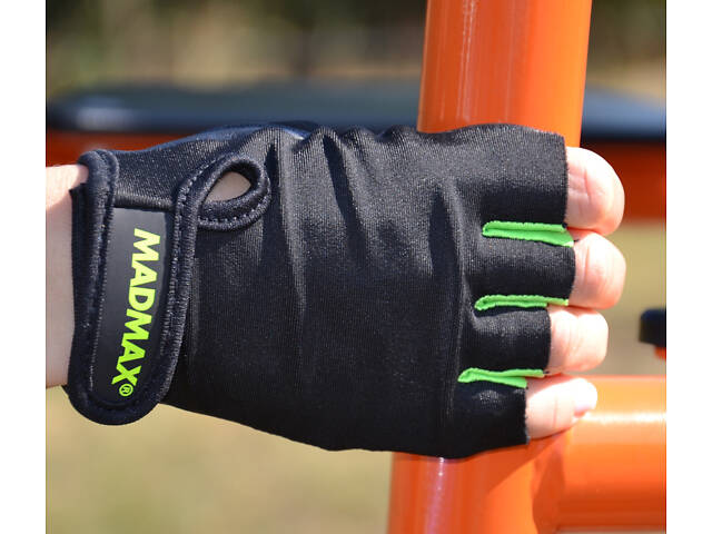 Рукавички для фітнесу MadMax MFG-251 Rainbow Green M - Фото 6