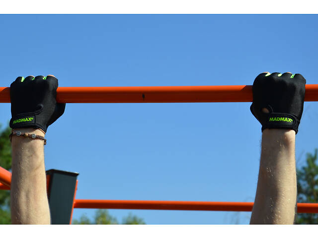 Перчатки для фитнеса MadMax MFG-251 Rainbow Green L - Фото 10