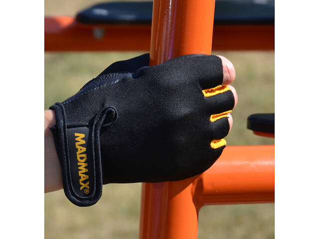 Рукавички для фітнесу MadMax MFG-251 Rainbow Orange M - Фото 9