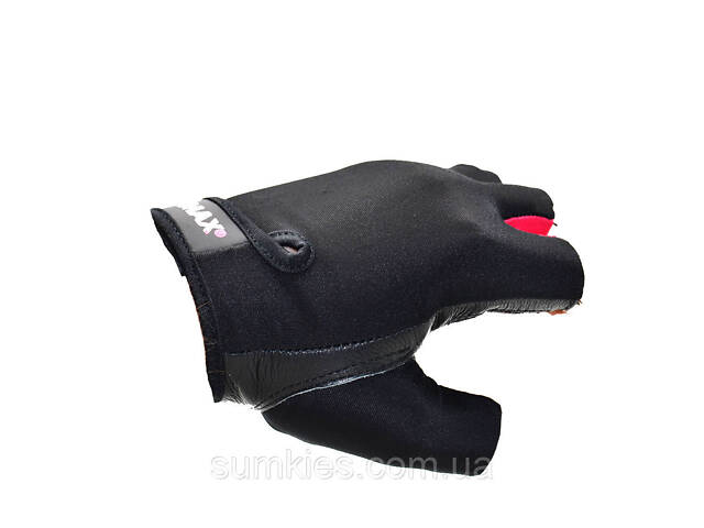 Рукавички для фітнесу MadMax MFG-251 Rainbow Rubine Red L - Фото 4