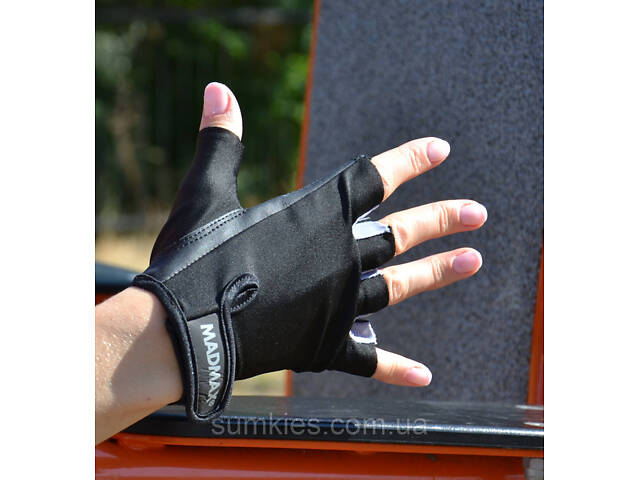 Рукавички для фітнесу MadMax MFG-251 Rainbow Grey L - Фото 6