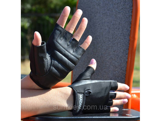 Рукавички для фітнесу MadMax MFG-251 Rainbow Grey L - Фото 8