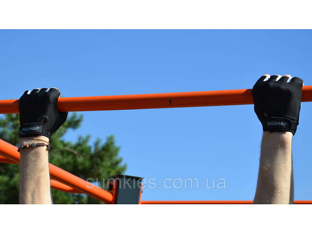 Рукавички для фітнесу MadMax MFG-251 Rainbow Grey L - Фото 10