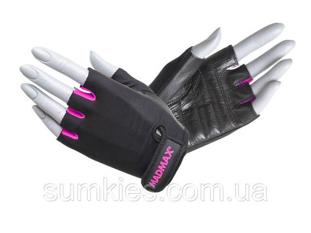 Рукавички для фітнесу MadMax MFG-251 Rainbow Pink S - Фото 1