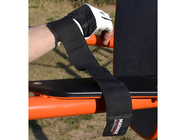 Рукавички для фітнесу MadMax MFG-269 Professional White L - Фото 8