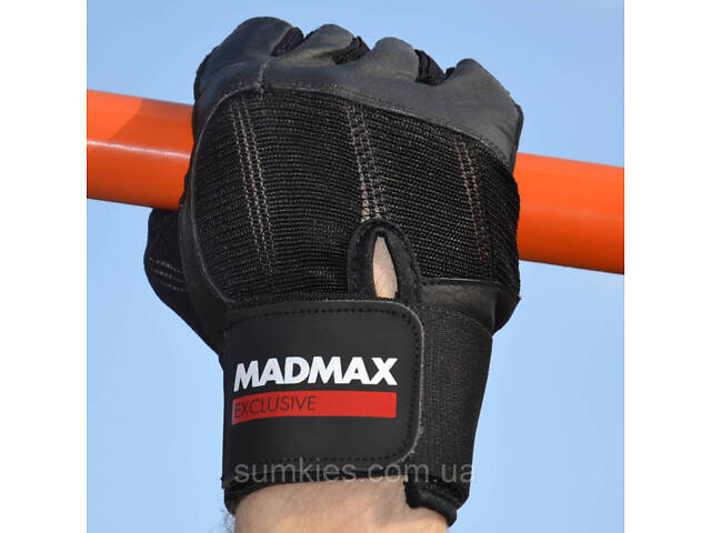 Рукавички для фітнесу MadMax MFG-269 Professional Exclusive Black XL - Фото 9