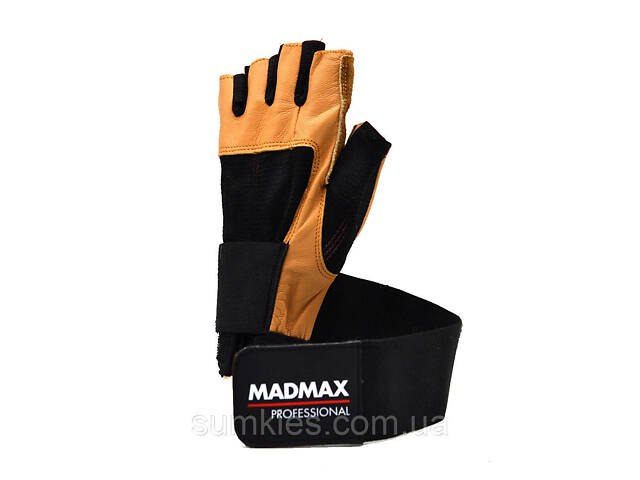 Рукавички для фітнесу MadMax MFG-269 Professional Brown XL - Фото 2