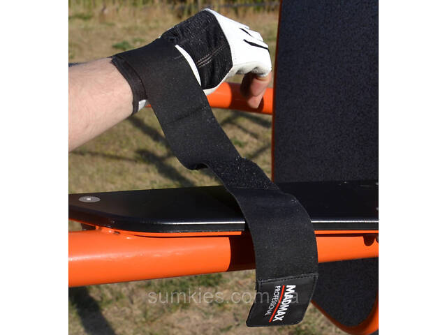 Рукавички для фітнесу MadMax MFG-269 Professional White L - Фото 8