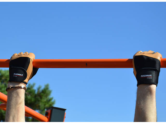 Рукавички для фітнесу MadMax MFG-444 Fitness Brown XL - Фото 10