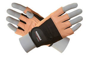 Рукавички для фітнесу MadMax MFG-444 Fitness Brown L