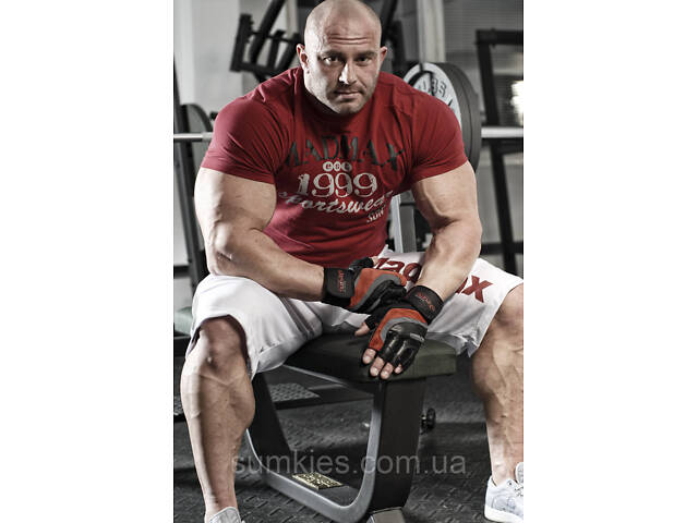 Рукавички для фітнесу MadMax MFG-568 Extreme 2nd edition Black/Red L - Фото 10