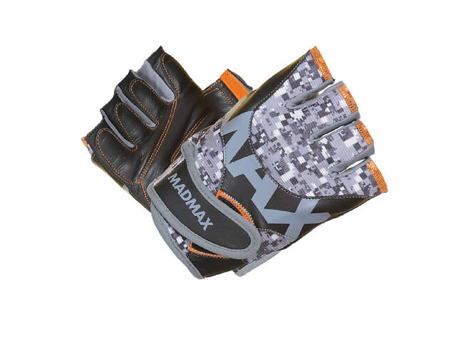 Рукавички для фітнесу MadMax MFG-831 Mti 83.1 Grey/Digital Camo M - Фото 1