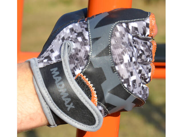 Рукавички для фітнесу MadMax MFG-831 Mti 83.1 Grey/Digital Camo S - Фото 5