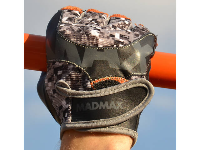 Рукавички для фітнесу MadMax MFG-831 Mti 83.1 Grey/Digital Camo S - Фото 10