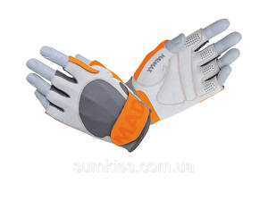 Рукавички для фітнесу MadMax MFG-850 Crazy Grey/Orange M